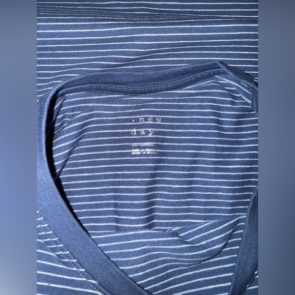 A New Day Blue Stripped Dress Size XXL - Picture 6 of 7